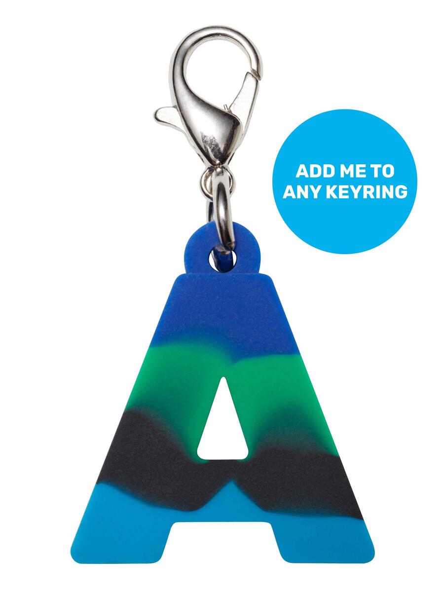 blue add-on mini alpha keyring