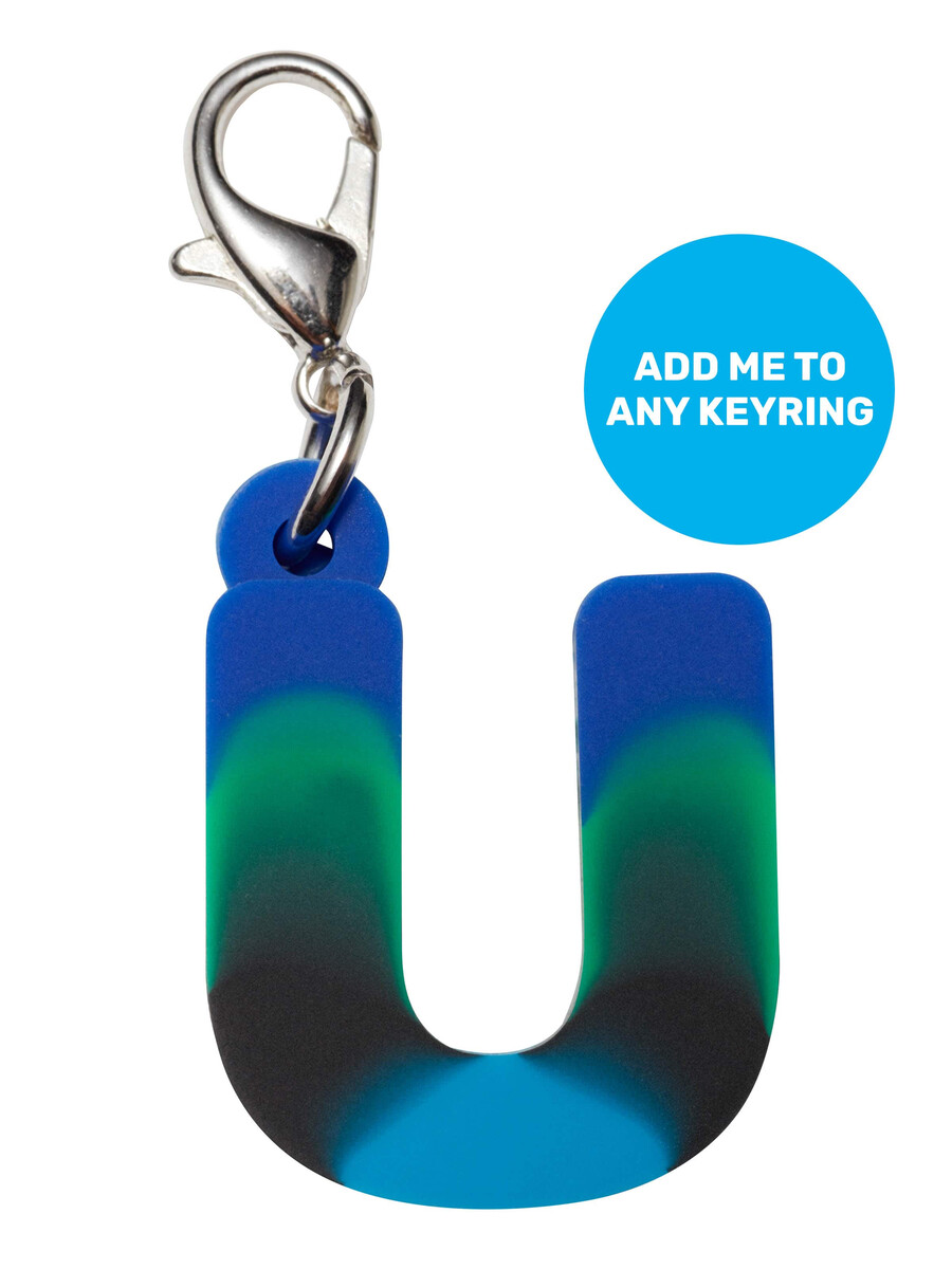blue add-on mini alpha keyring