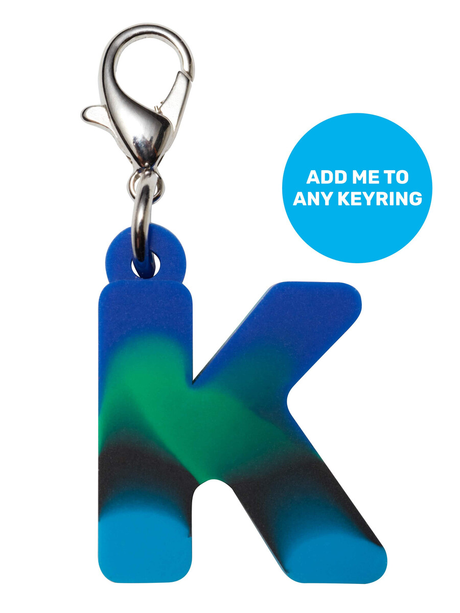 blue add-on mini alpha keyring