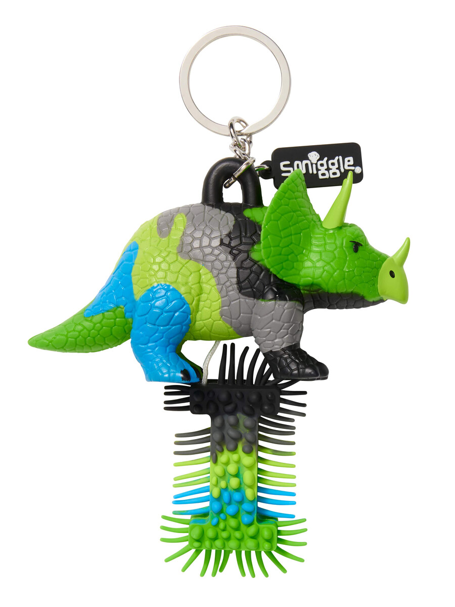dino alphabet keyring