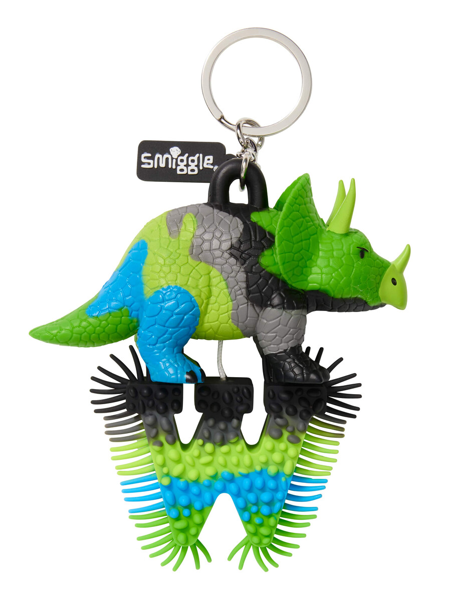 dino alphabet keyring