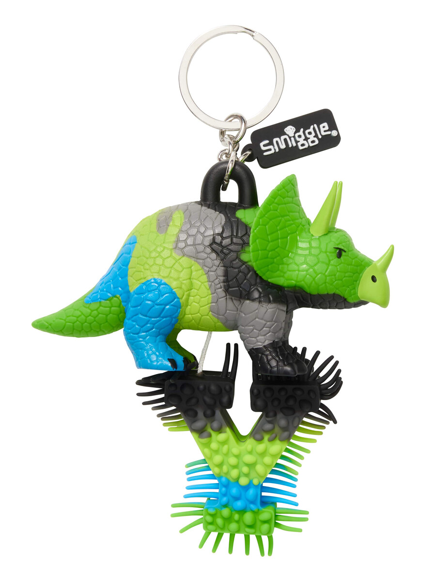 dino alphabet keyring