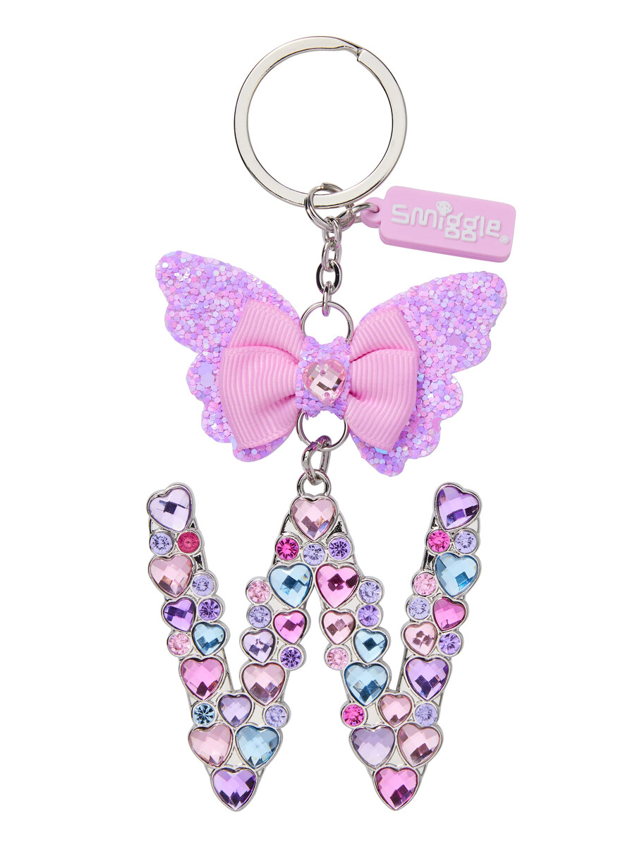 butterfly jewel alphabet keyring