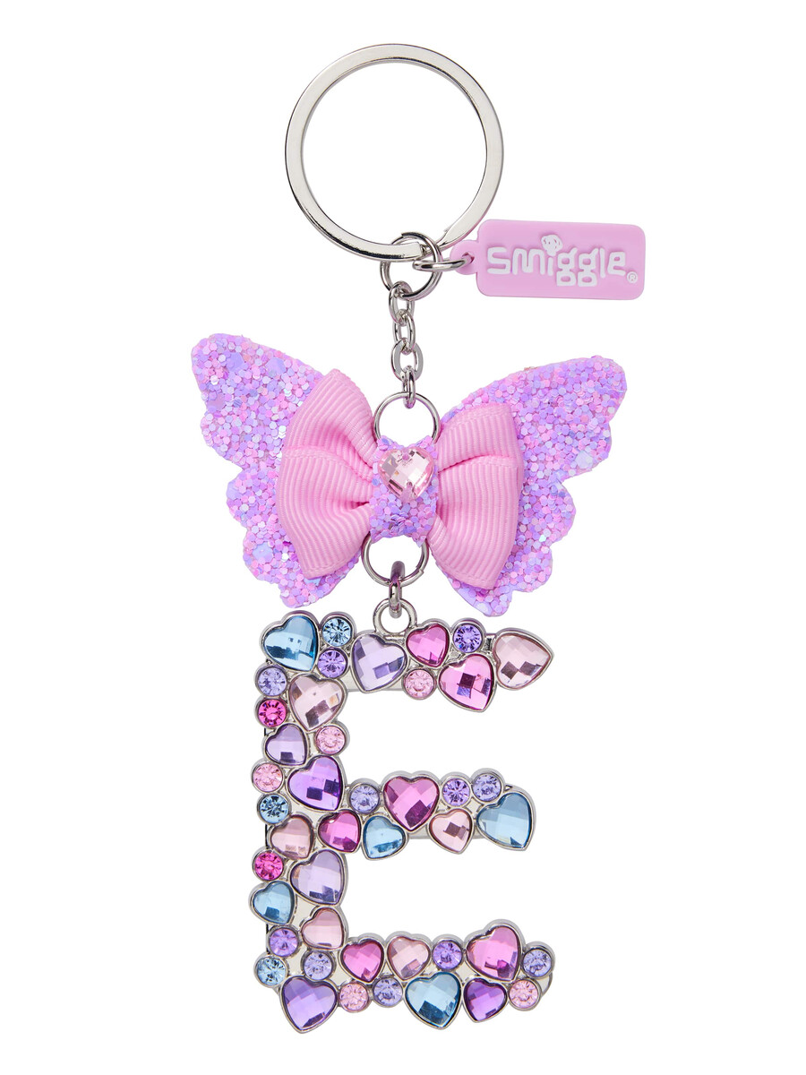 butterfly jewel alphabet keyring