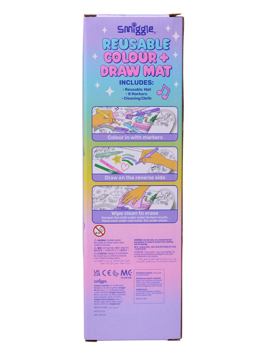 reusable colour draw mat