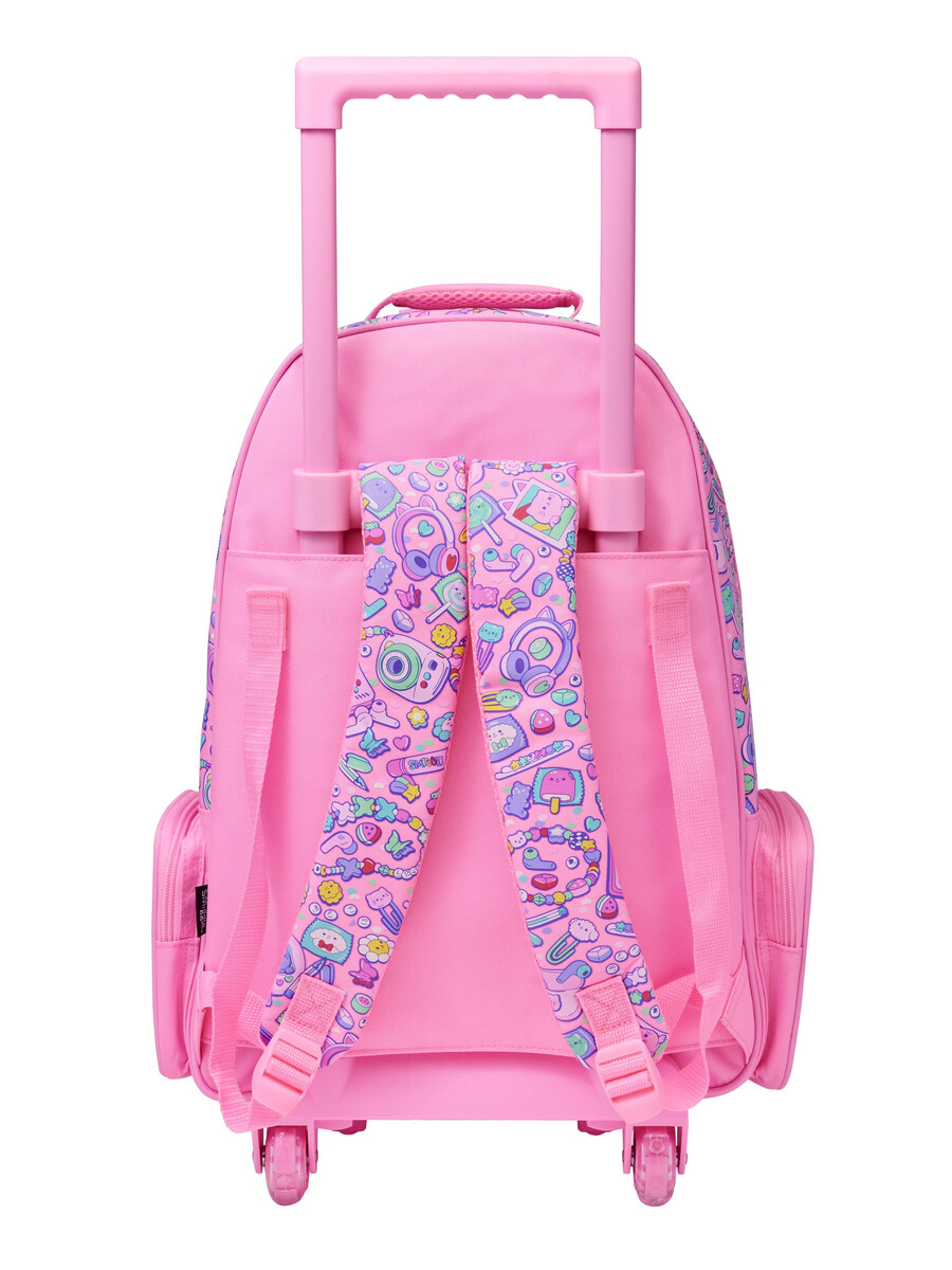 super charge trolley backpack with light up wheels