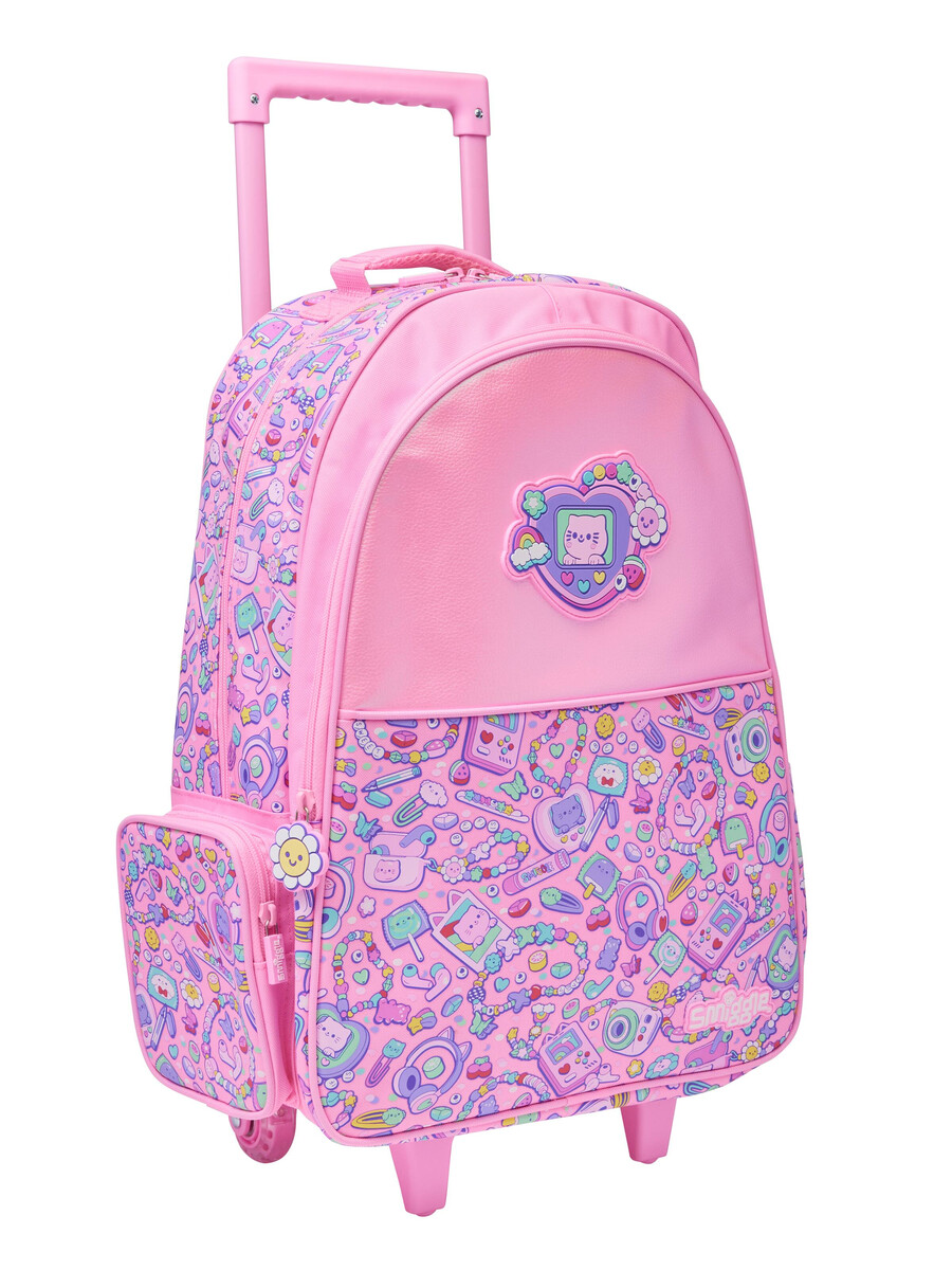 super charge trolley backpack with light up wheels