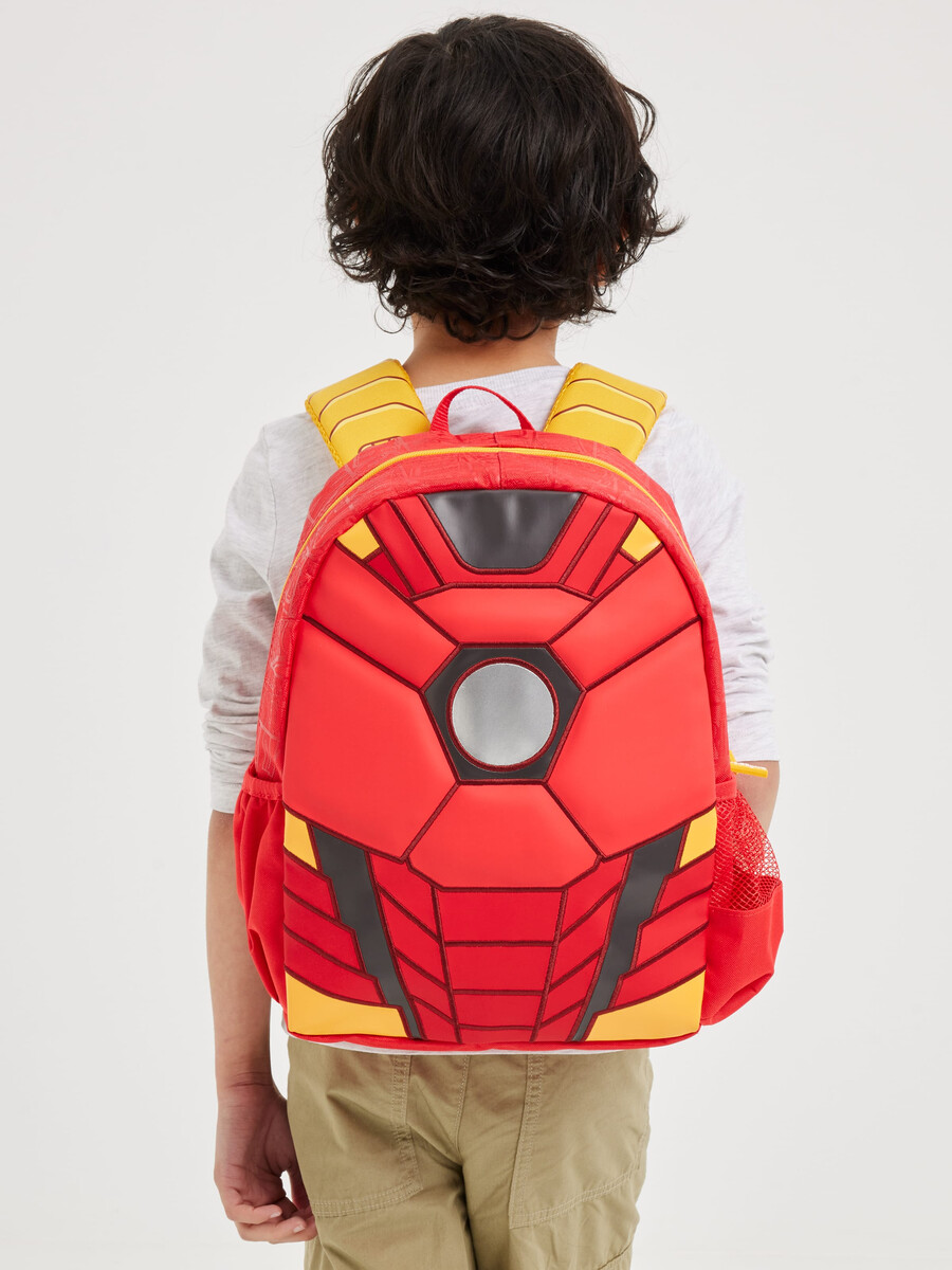 marvel iron man junior hoodie backpack