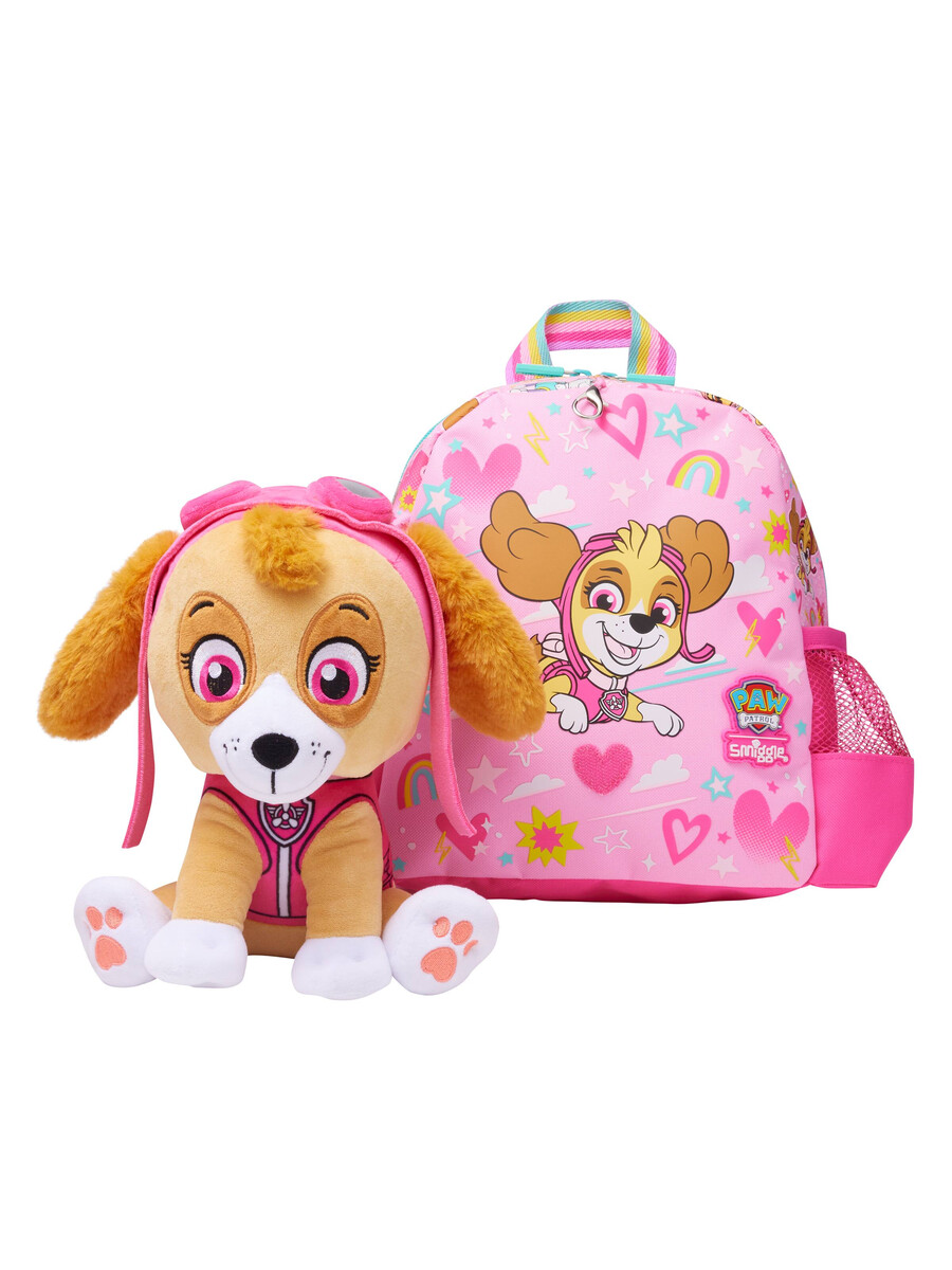 paw patrol teeny tiny backpack with detachable plush toy