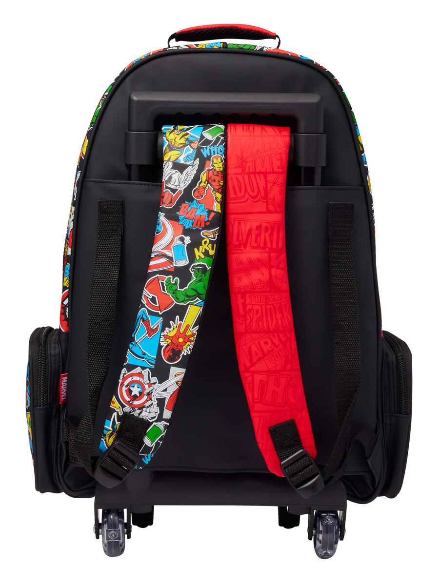 marvel trolley backpack with light up wheels
