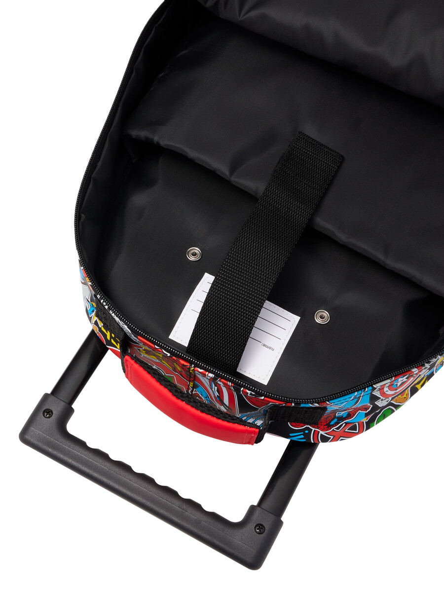 marvel trolley backpack with light up wheels