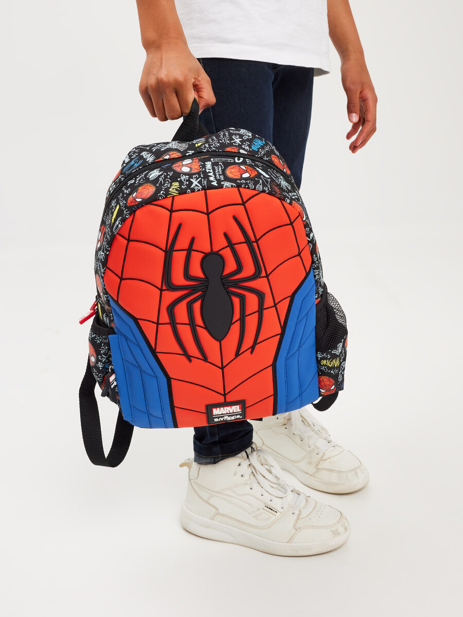 spider-man junior character hoodie backpack