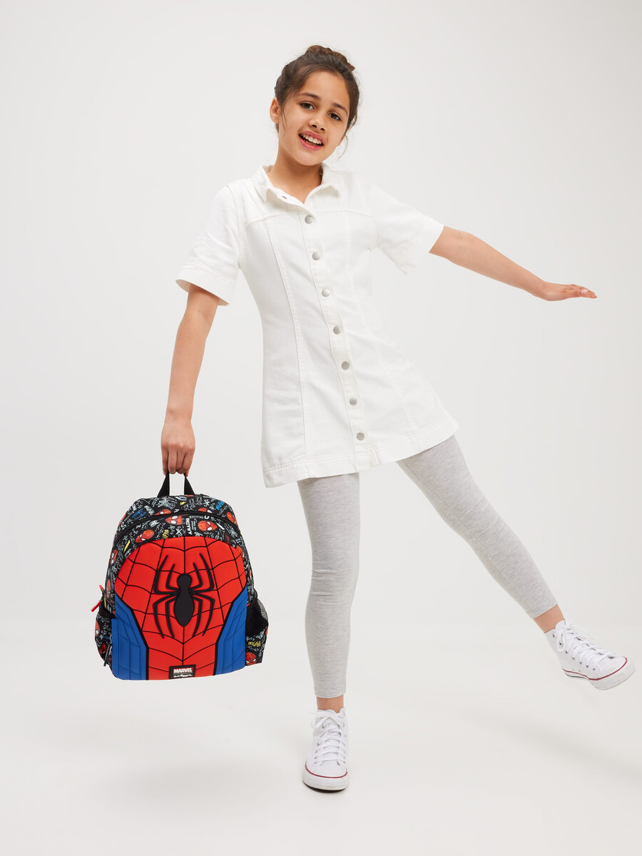 spider-man junior character hoodie backpack
