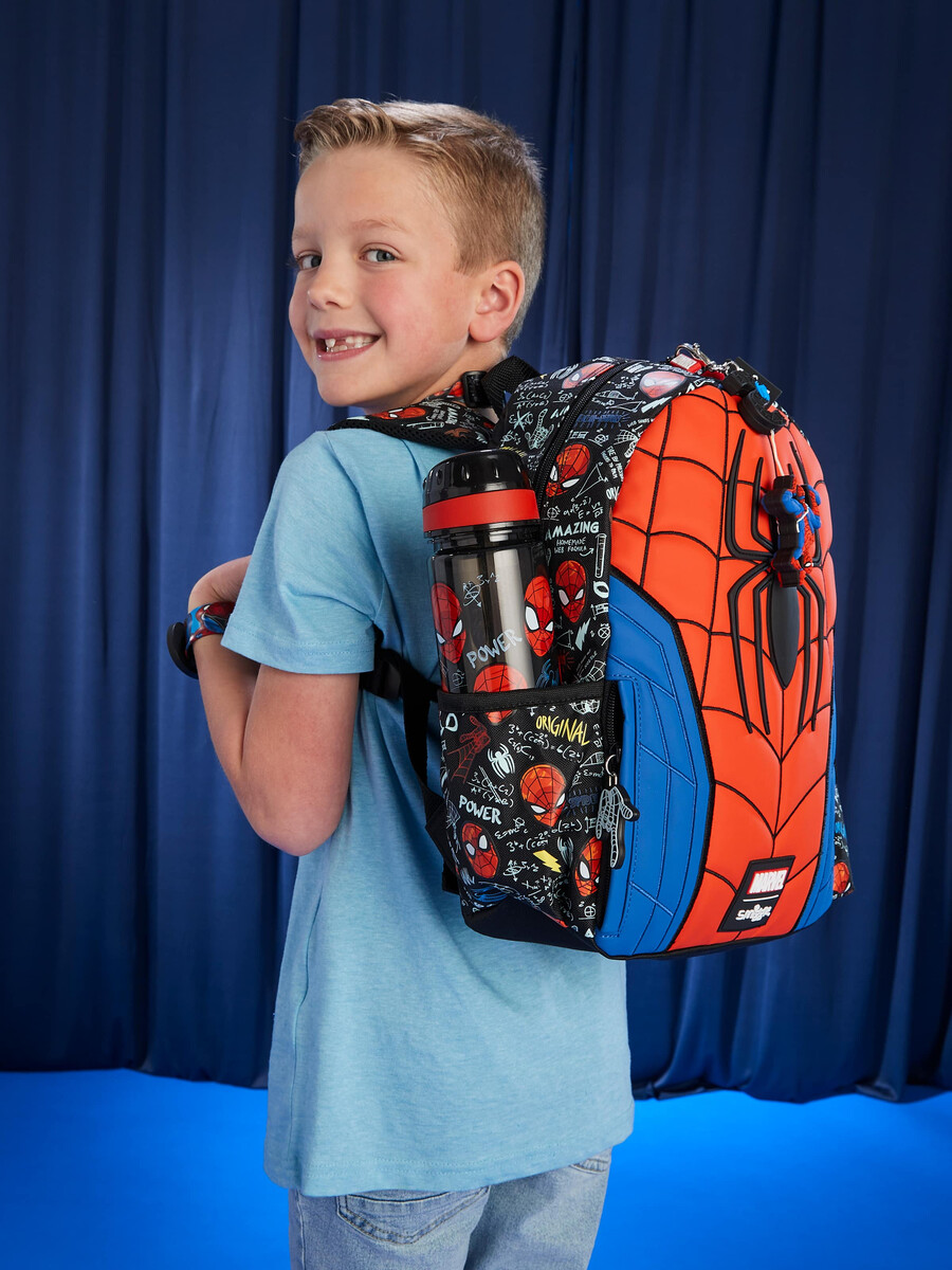 spider-man junior character hoodie backpack