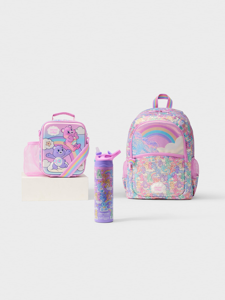care bears 3 piece hardtop lunchbox bundle