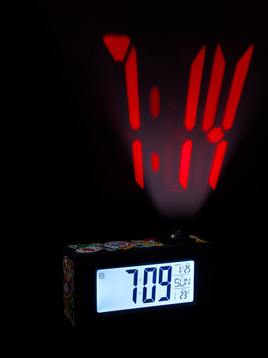 marvel digital projector clock