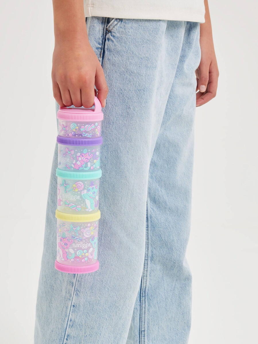 care bears large snack stack containers x4