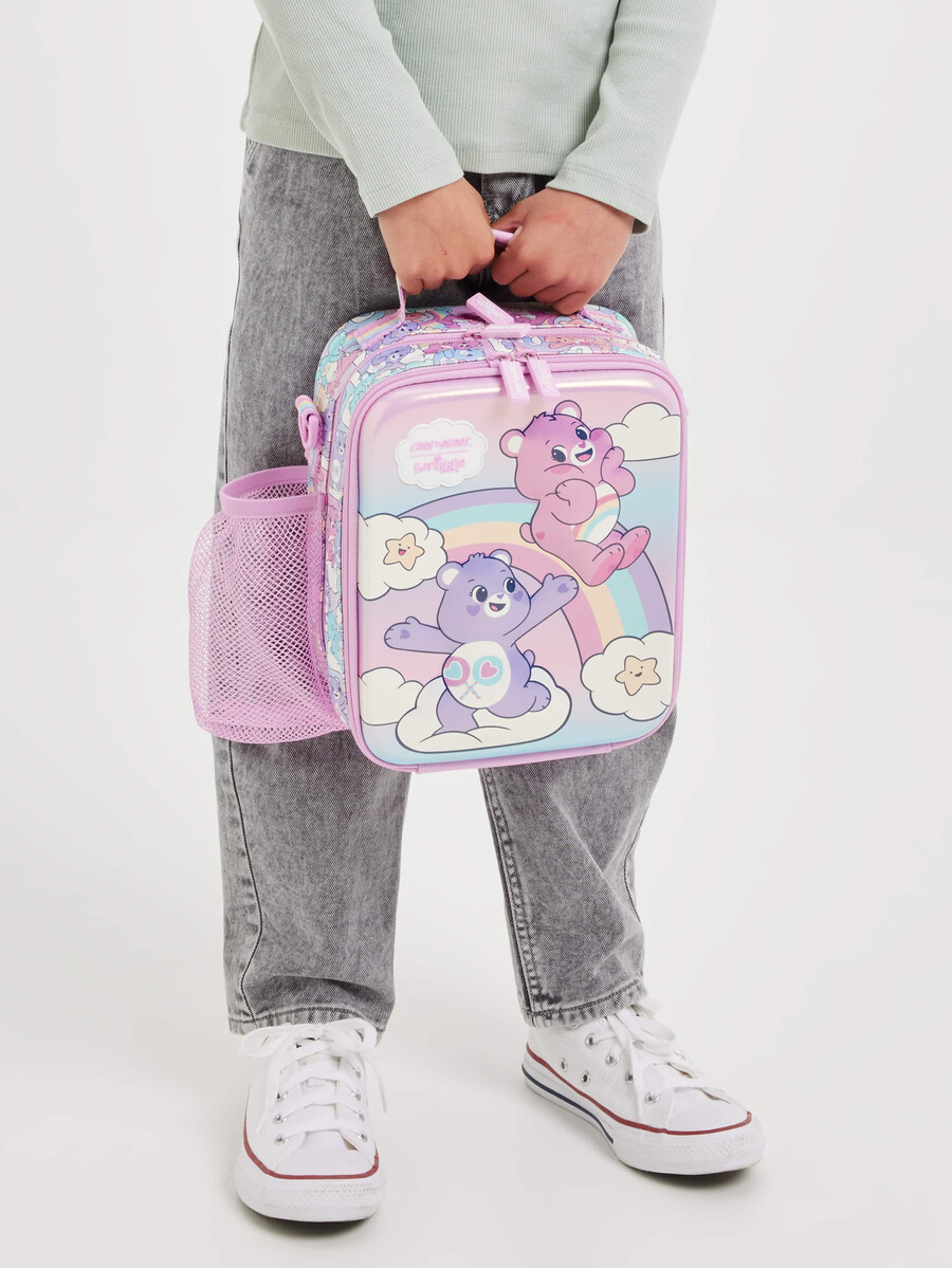 care bears hardtop level lunchbox with strap