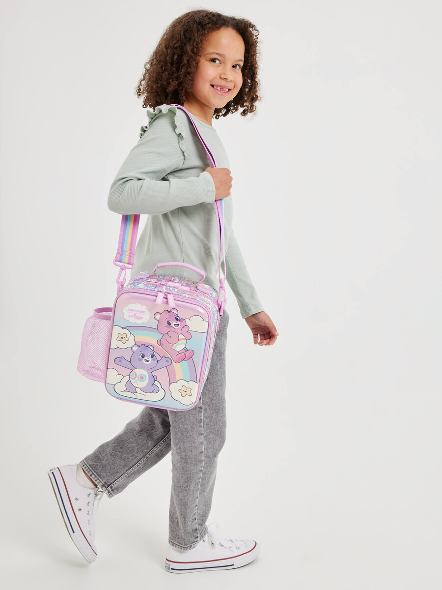 care bears hardtop level lunchbox with strap