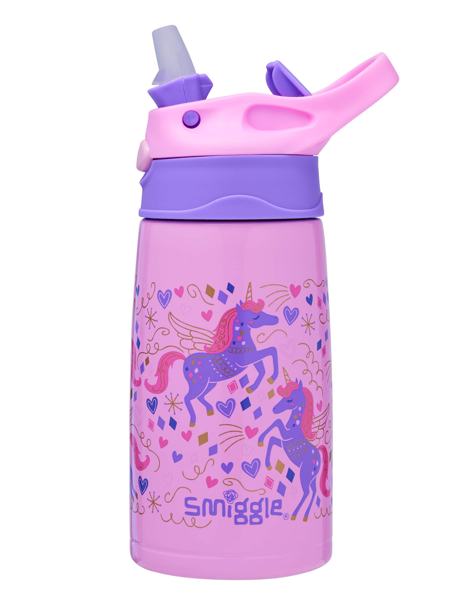 adventurous junior stainless steel flip drink bottle 400ml