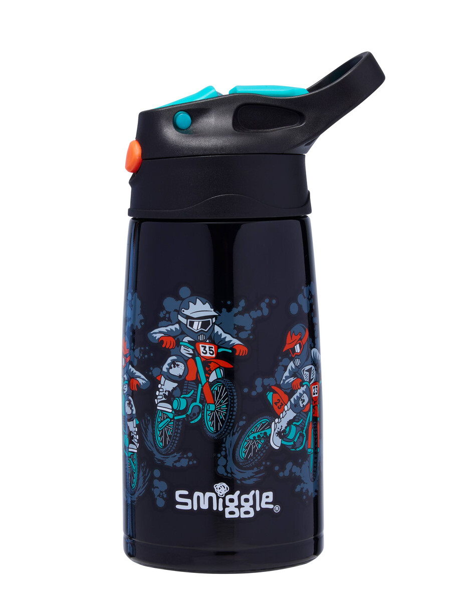 adventurous junior stainless steel flip drink bottle 400ml