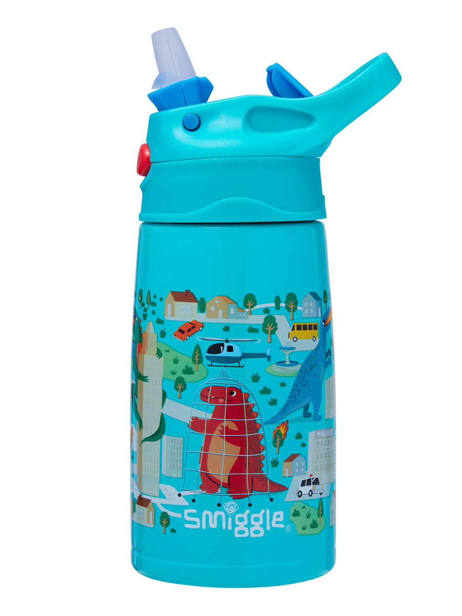 adventurous junior stainless steel flip drink bottle 400ml