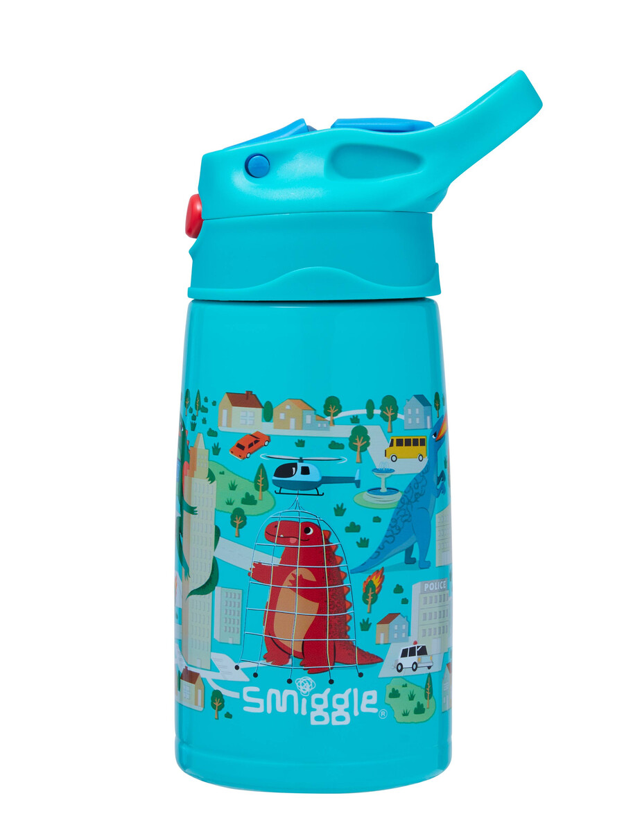 adventurous junior stainless steel flip drink bottle 400ml
