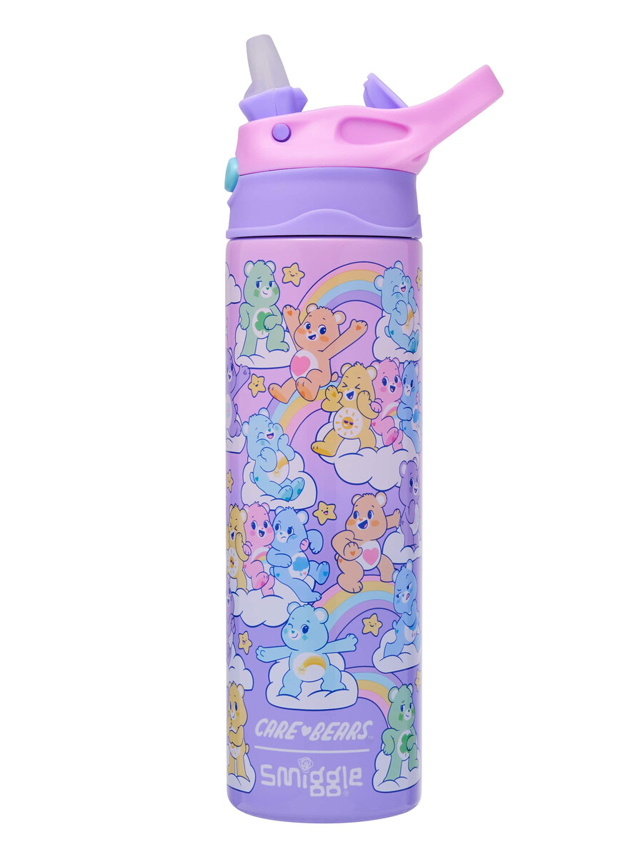care bears insulated stainless steel flip drink bottle 520ml