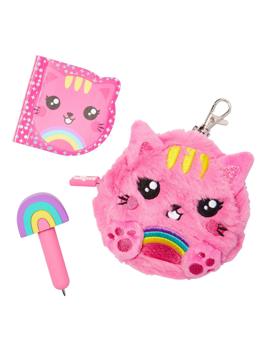 fluffy mini pen pal notepad keyring