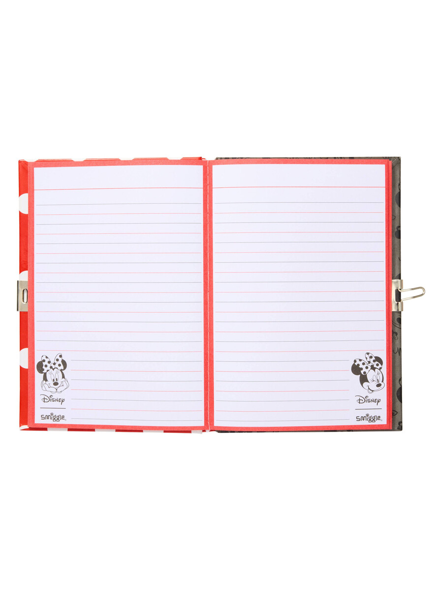 minnie mouse a5 lockable notebook
