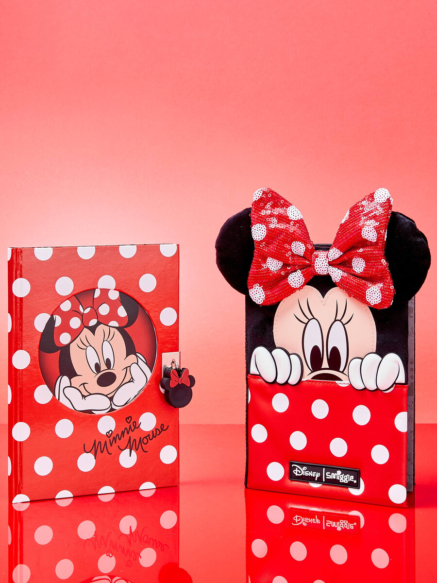 minnie mouse a5 lockable notebook
