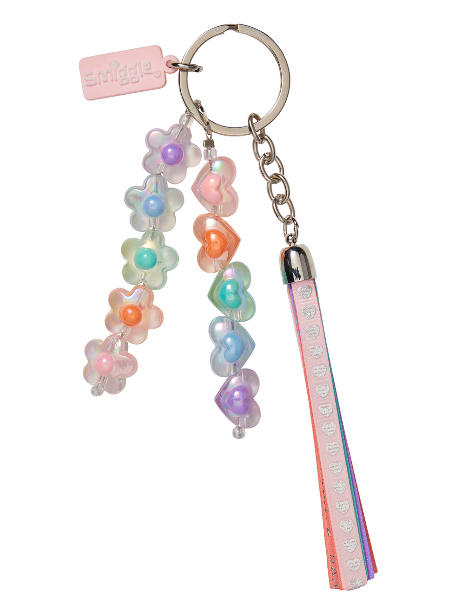 tassel bead keyring