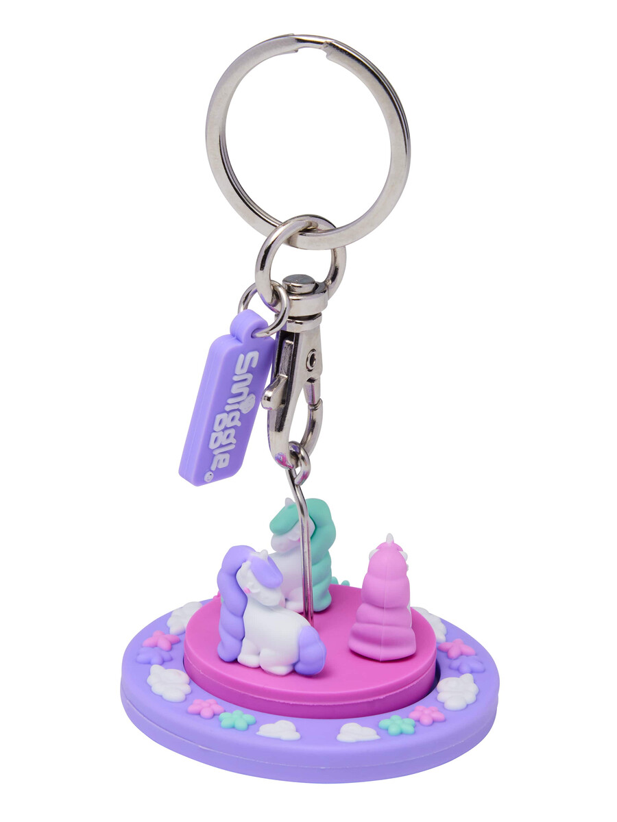spinning unicorn keyring
