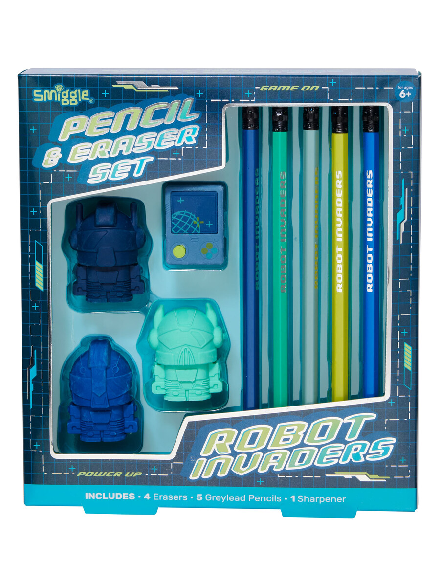 vision eraser pencil box set