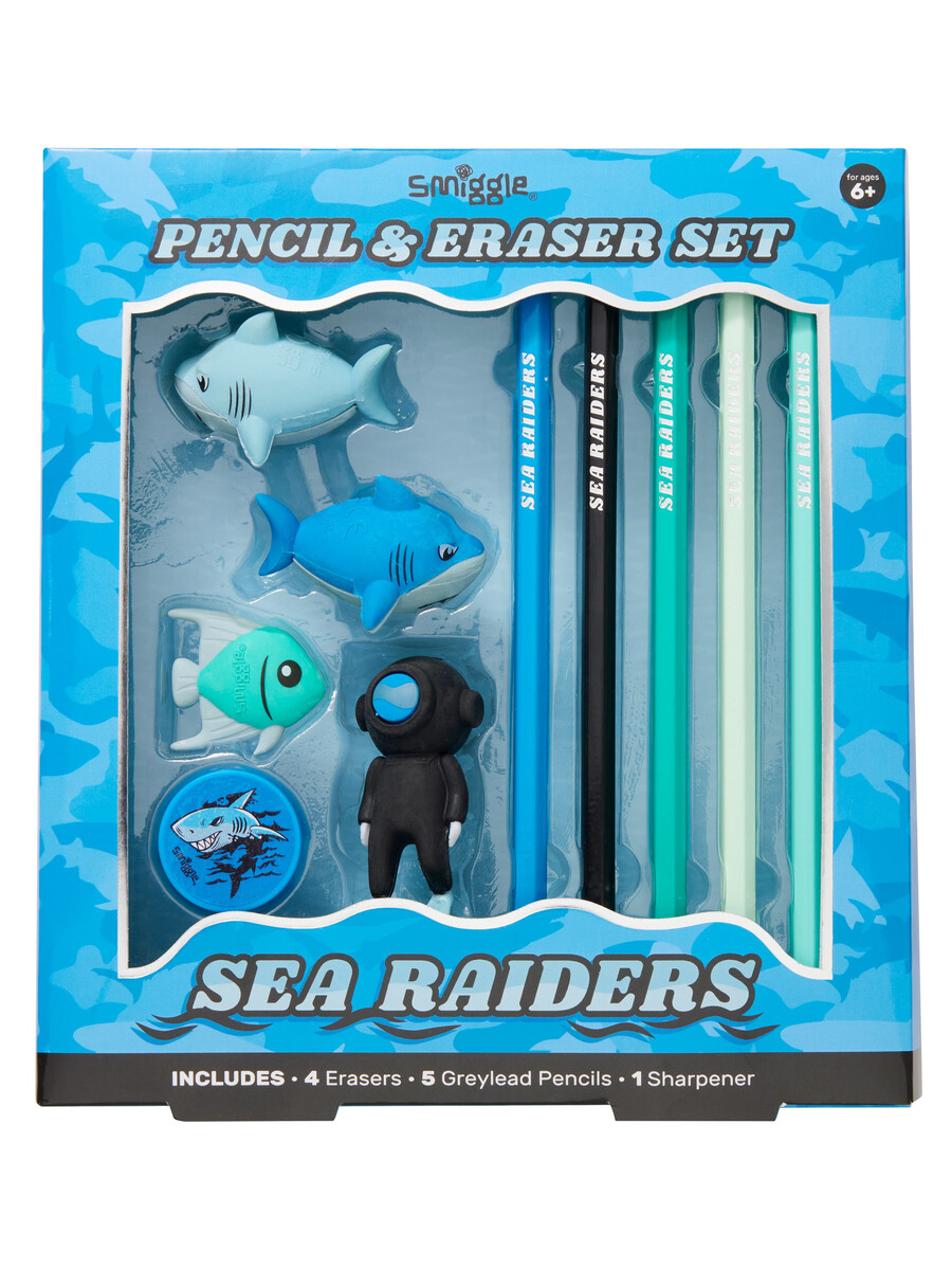 eraser pencil box set