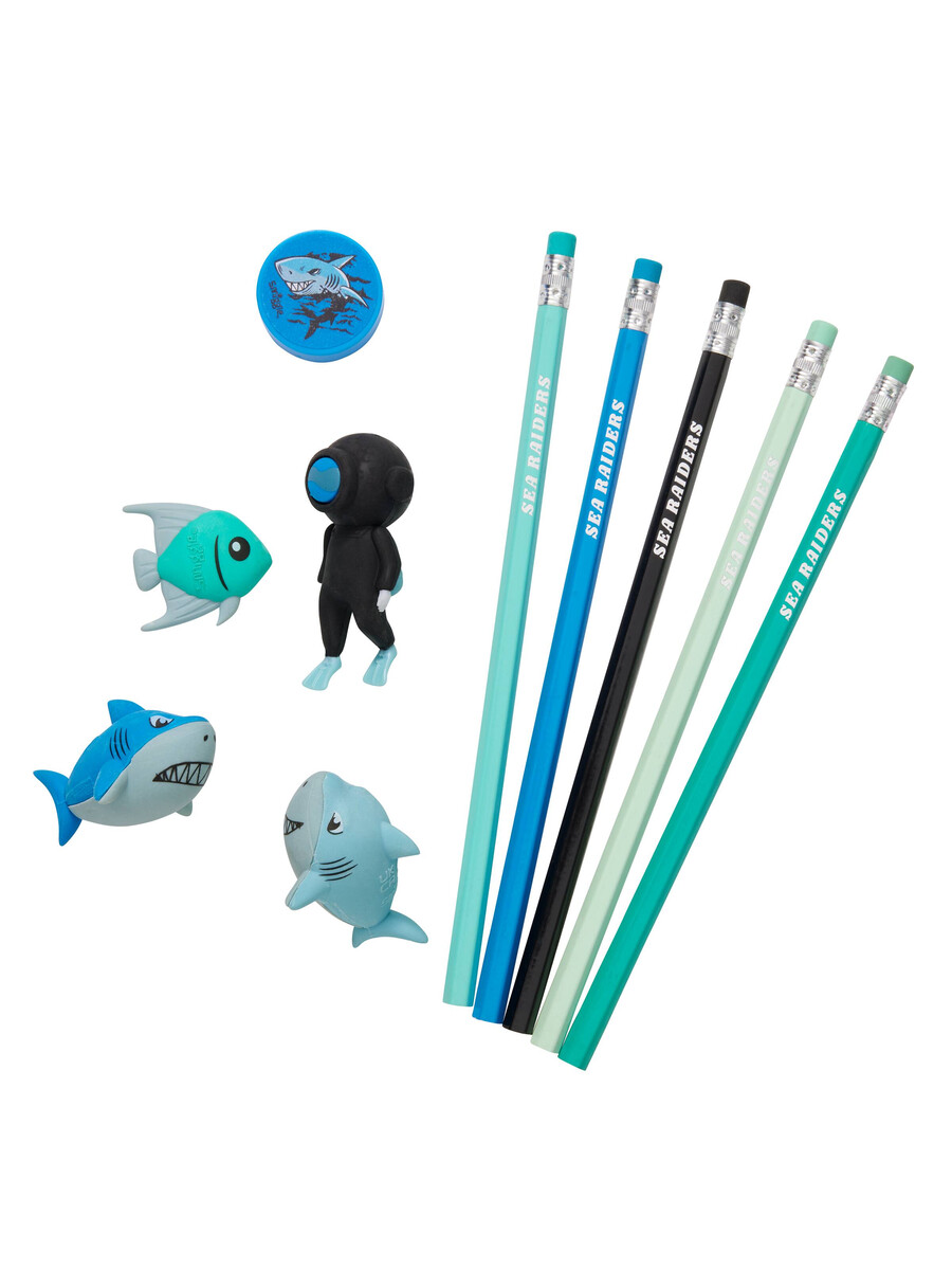 eraser pencil box set