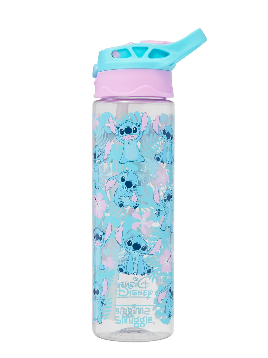 stitch plastic flip drink bottle 650ml