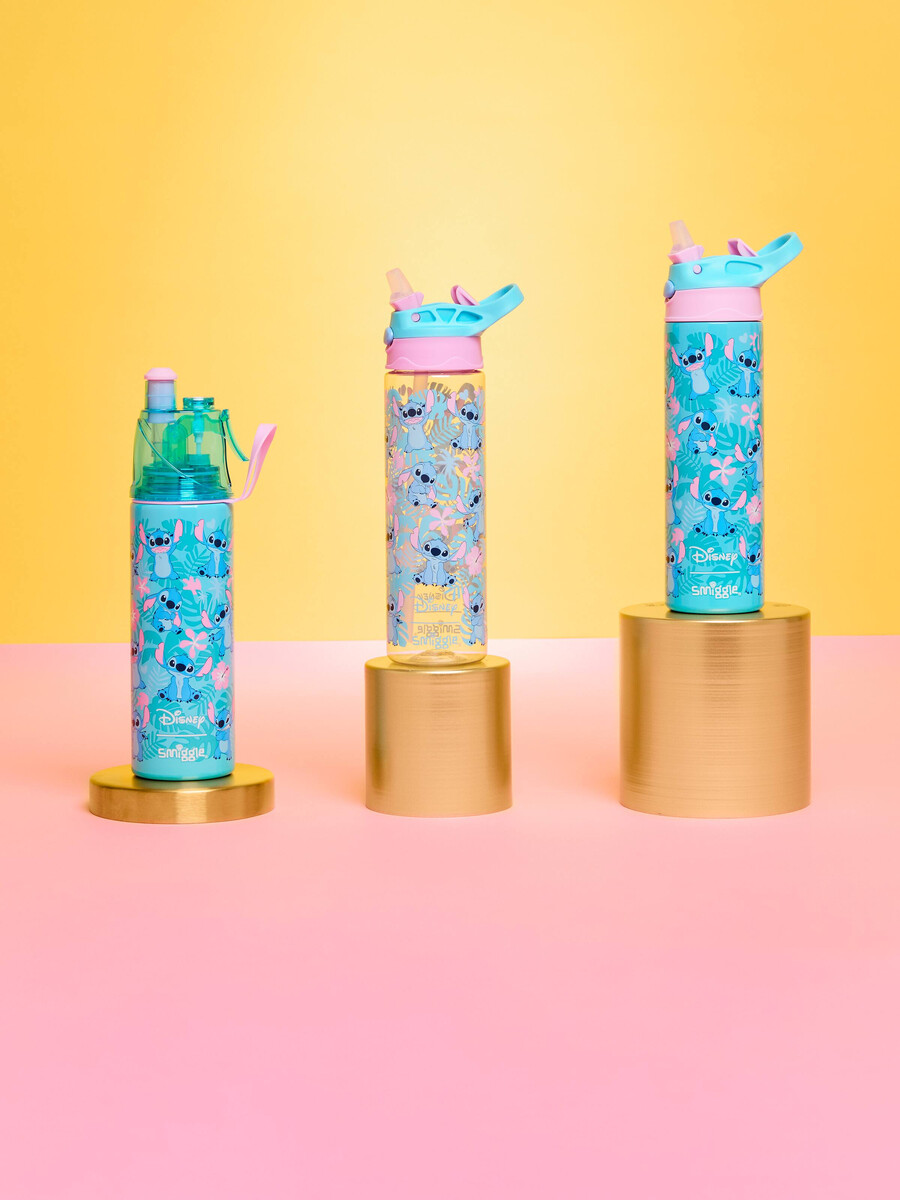 stitch plastic flip drink bottle 650ml