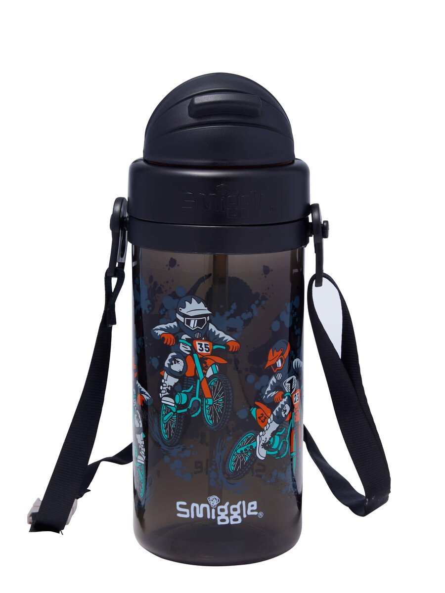 adventurous teeny tiny plastic drink bottle with strap 400ml