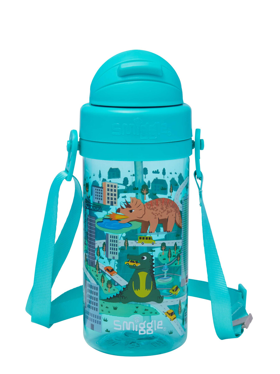 adventurous teeny tiny plastic drink bottle with strap 400ml