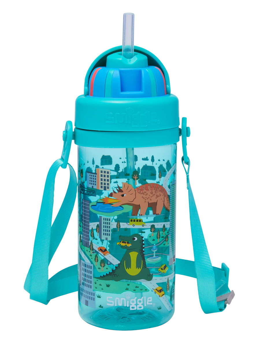 adventurous teeny tiny plastic drink bottle with strap 400ml