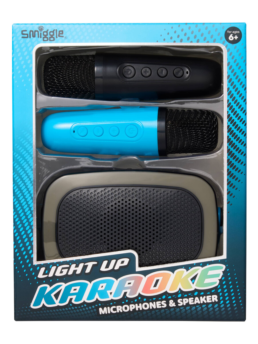 light up karaoke speaker and microphone set