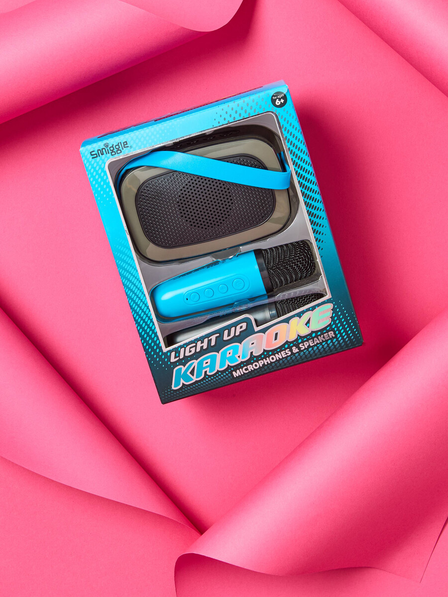 light up karaoke speaker and microphone set