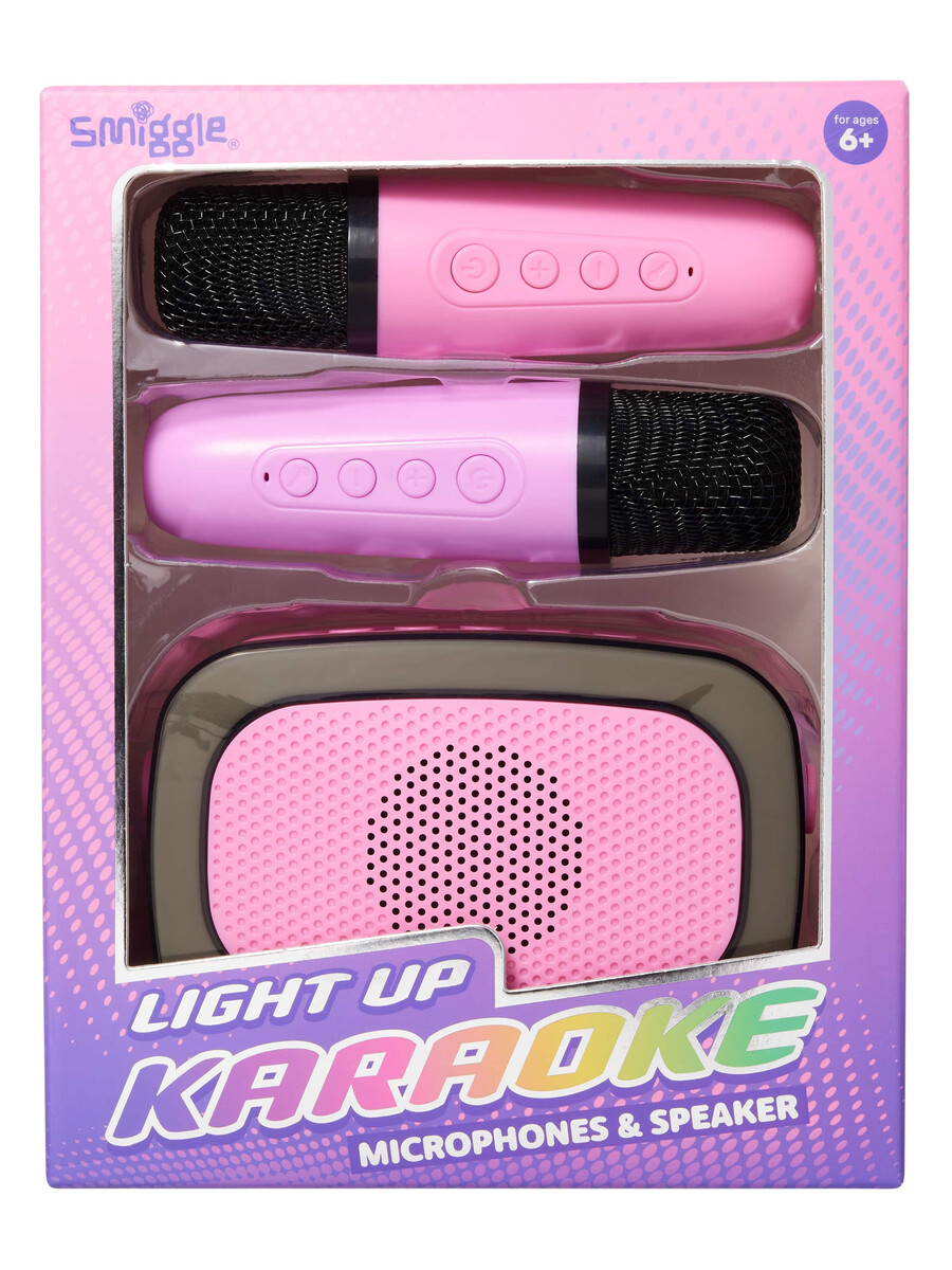 light up karaoke speaker and microphone set