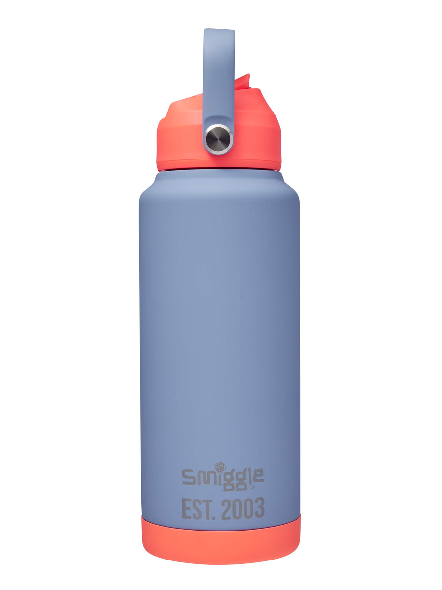 neon squiggle insulated stainless steel drink bottle 1l