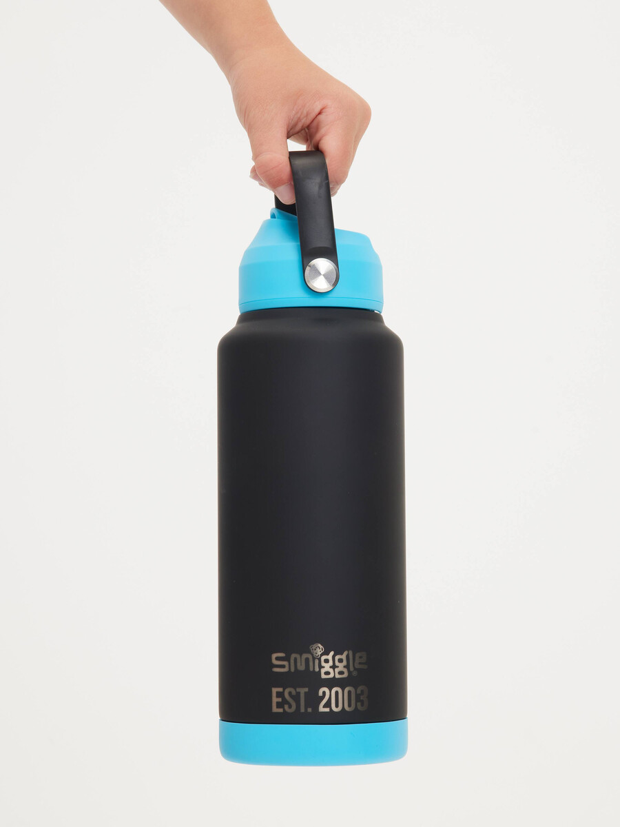 neon squiggle insulated stainless steel drink bottle 1l