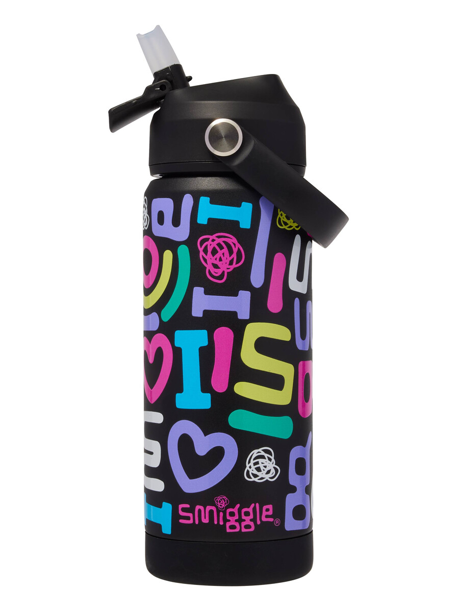 squiggle insulated stainless steel drink bottle 550ml