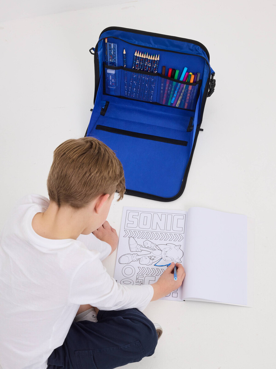 sonic the hedgehog on-the-go colouring studio