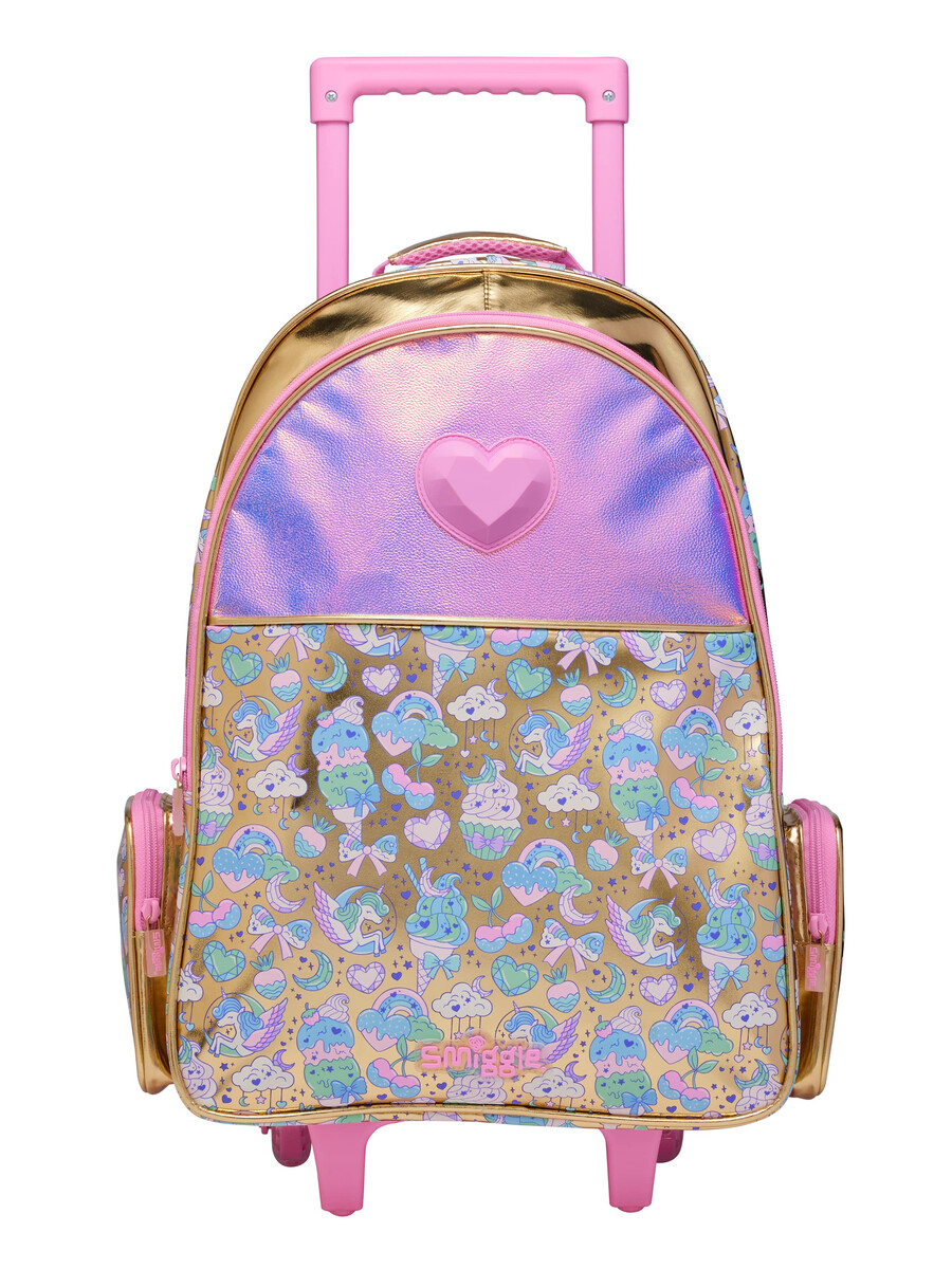 radiant trolley backpack with light up wheels
