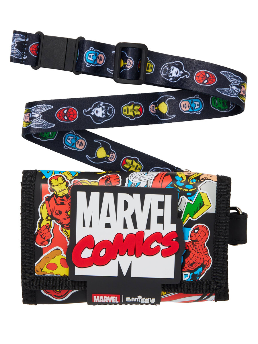 marvel character lanyard wallet